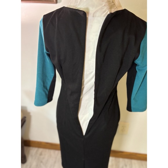 Homeyee Sz‎ 8, Women's Stretch Tunic Pencil Sheath Dress Blue, april warnecke - Picture 13 of 14